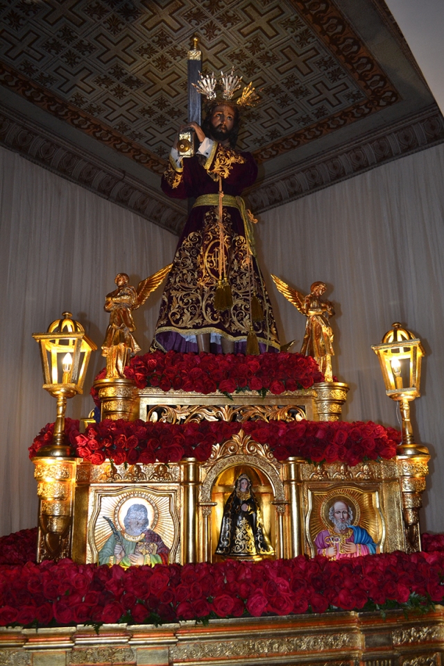 El nuevo trono del Nazareno, donado por la familia Rodríguez Chávez.